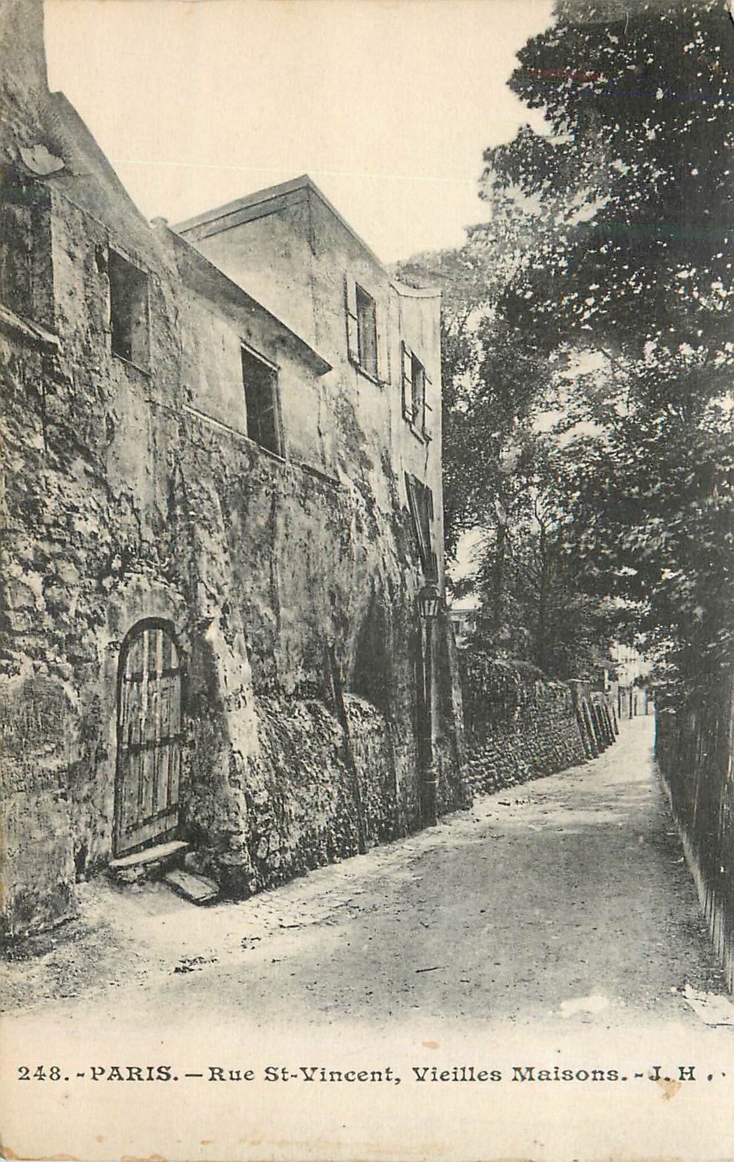 CPA Paris Rue St Vincent Vieilles Maisons