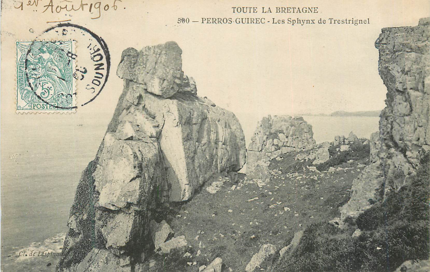CPA Toute la Bretagne Perros Guirec Les Sphynx de Trestrignel
