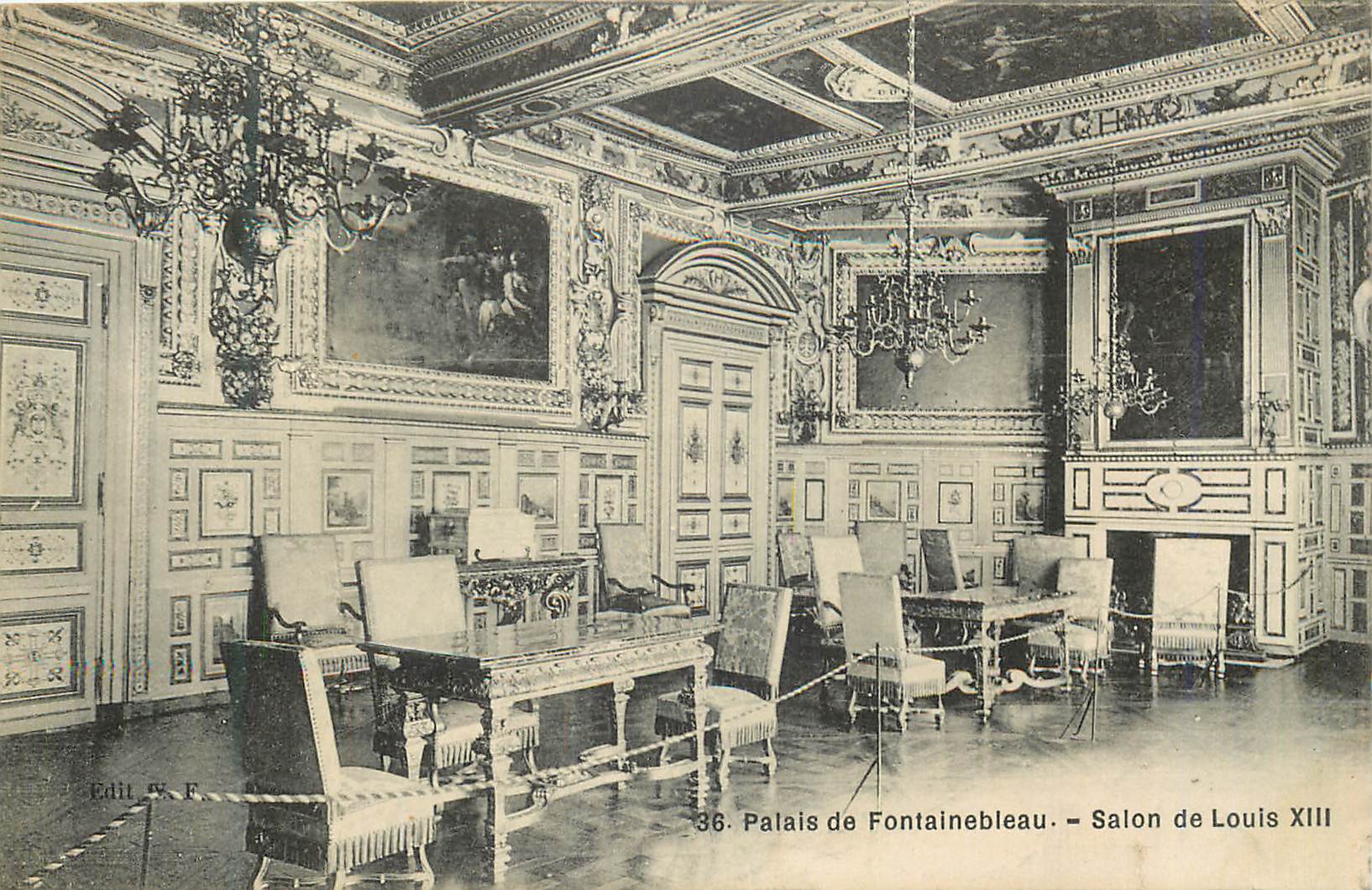 Schloss Fontainebleau — Salon von Ludwig XIII. — Edit. F. F. n°36