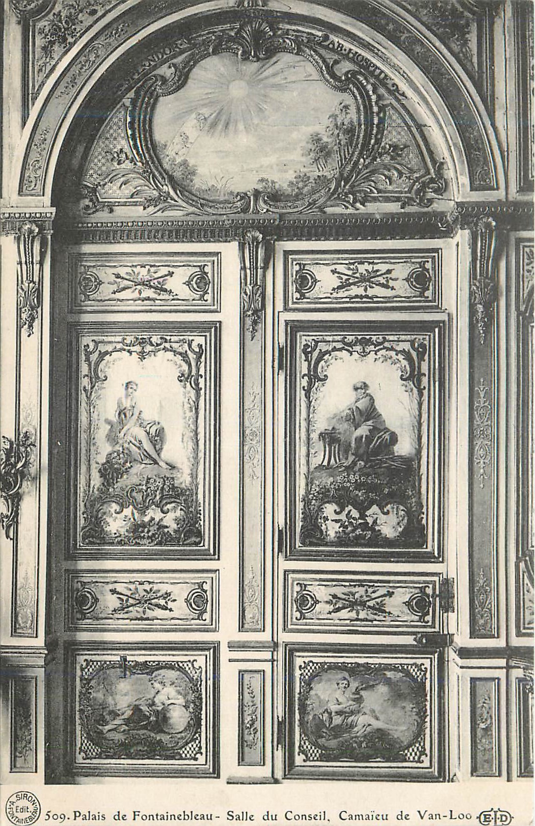 Schloss Fontainebleau - Ratssaal — Camaiet de Van-Loo — Edition Siron