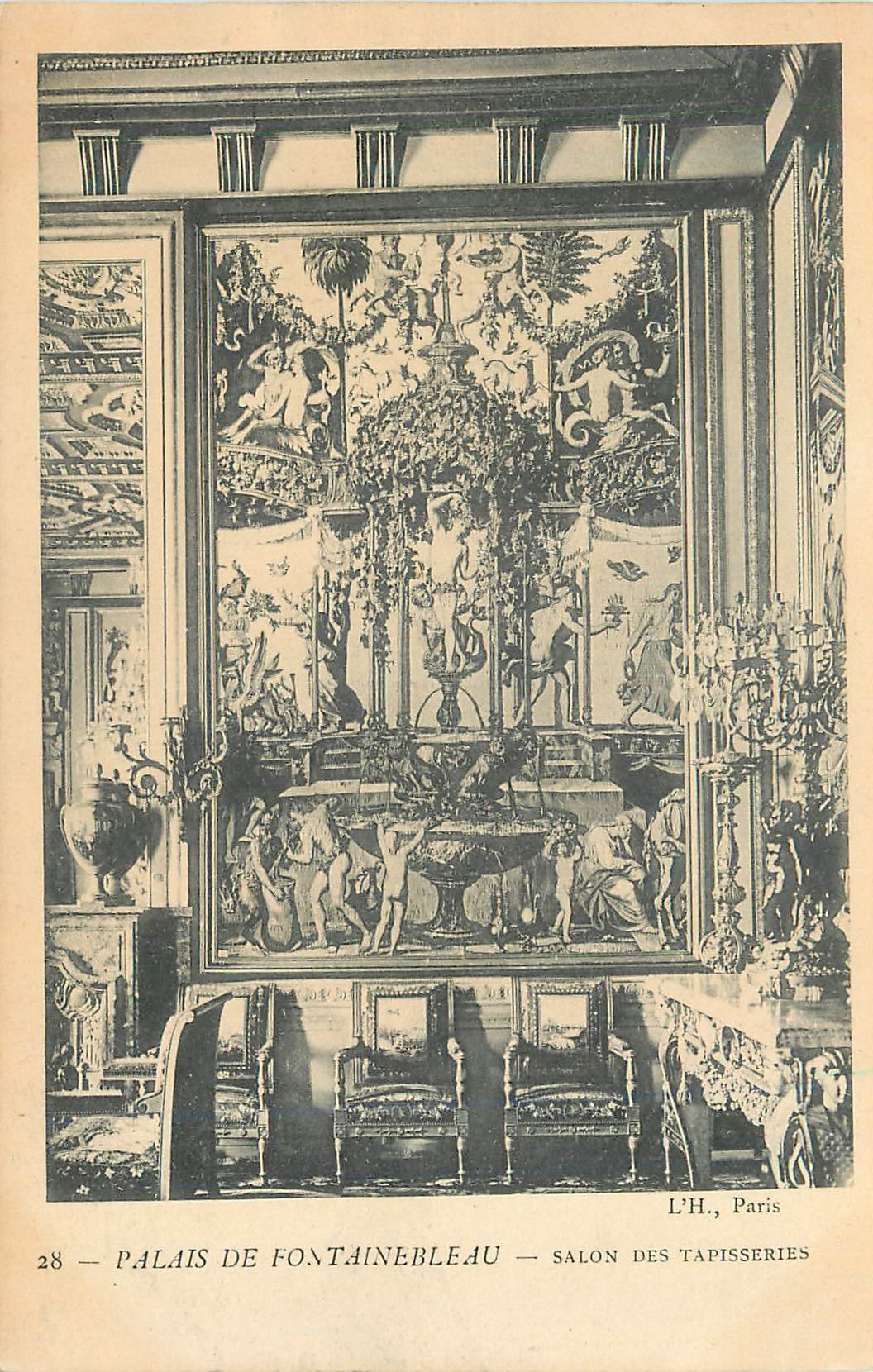 Palast von Fontainebleau — Saal der Teppiche — L.H., Paris