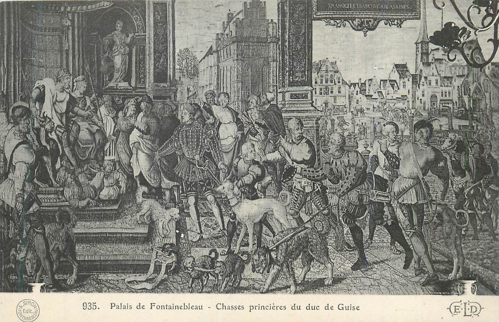 CPA Palais de Fontainebleau Chasses princieres du duc de Guise