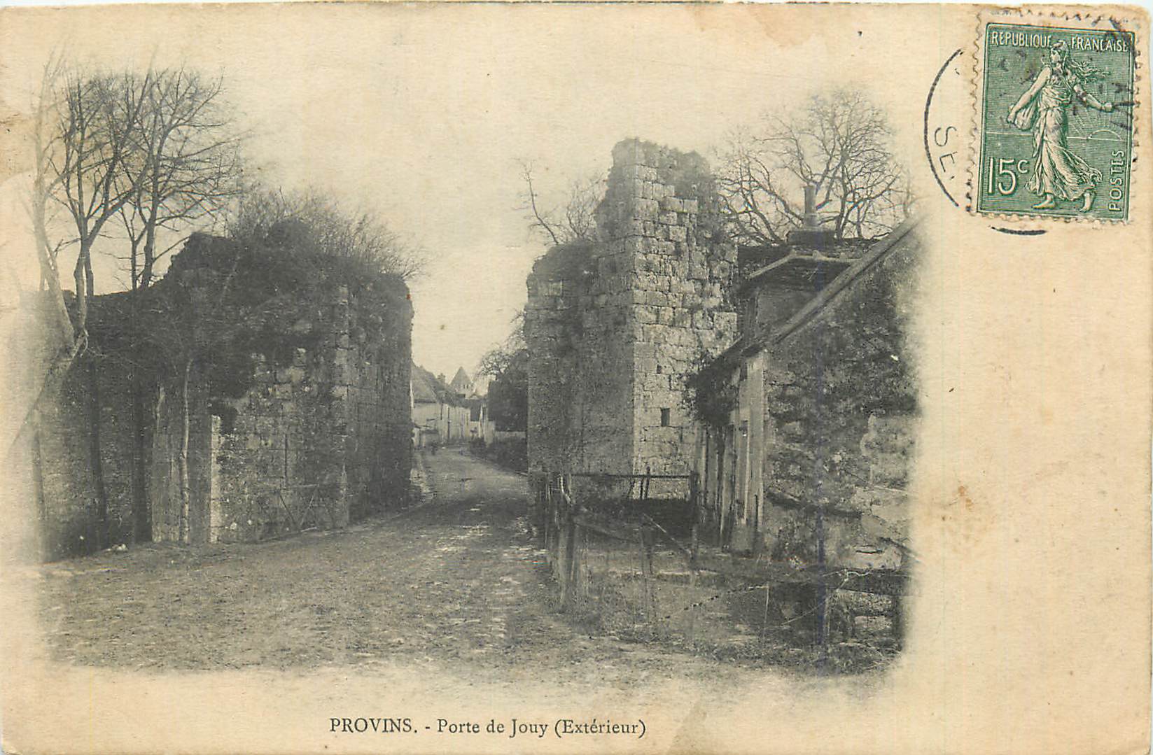 CPA Provins Porte de Jouy (Exterieur)