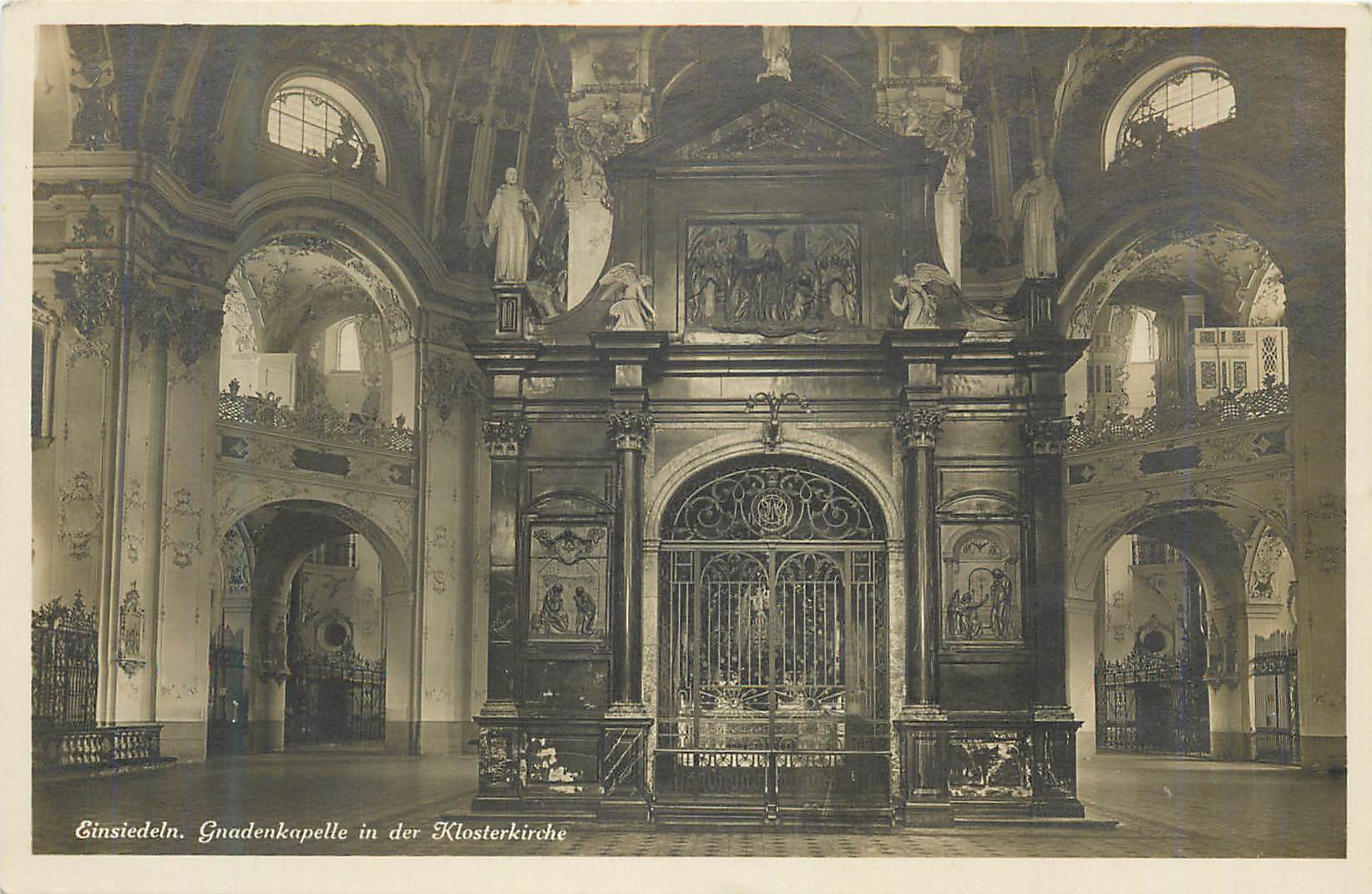 CPA Einsiedein Gnadenkapelle in der Kiosterkirche