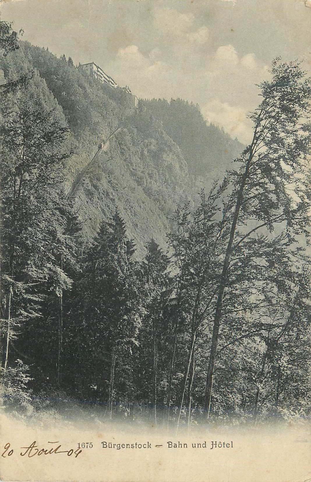 CPA Burgenstock Bahn und Hotel