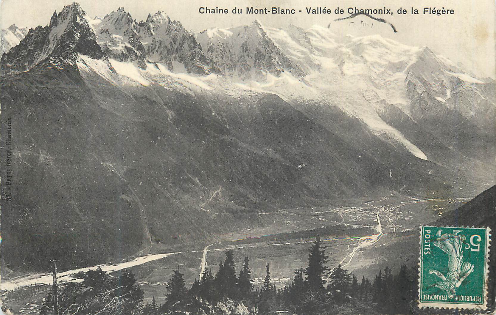 CPA Chaine du Mont Blanc Vallee de Chamonix de la Flegere
