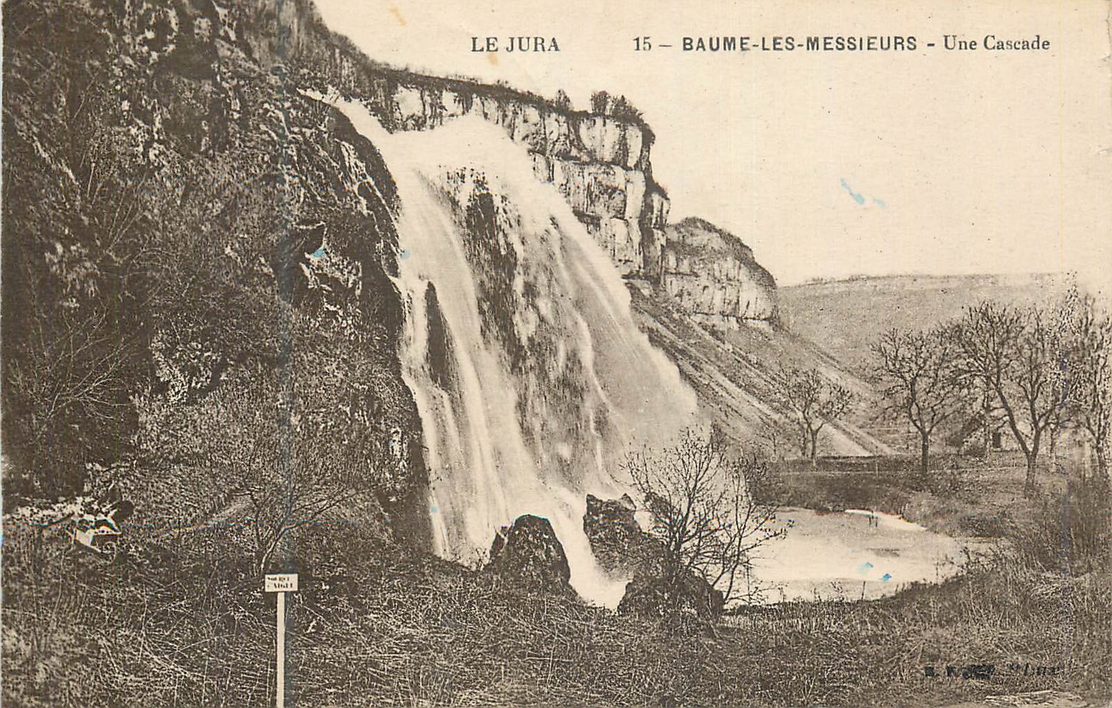 CPA Le Jura Baume les Messieurs Une Cascade
