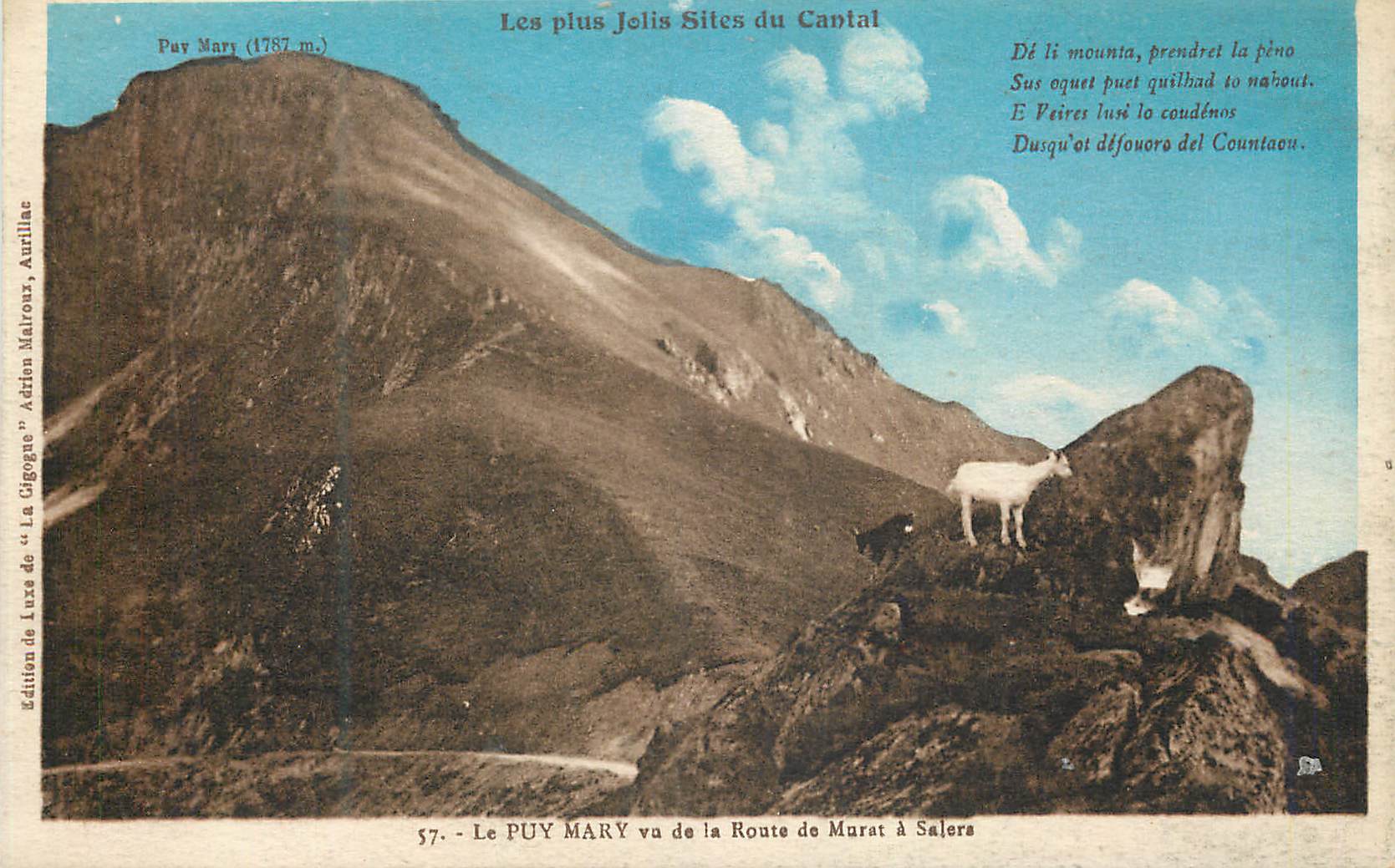Le PUY MARY (1787 m.) — Les plus Jelis Sites du Cantal — Édition de Luxe « La Gigogue »