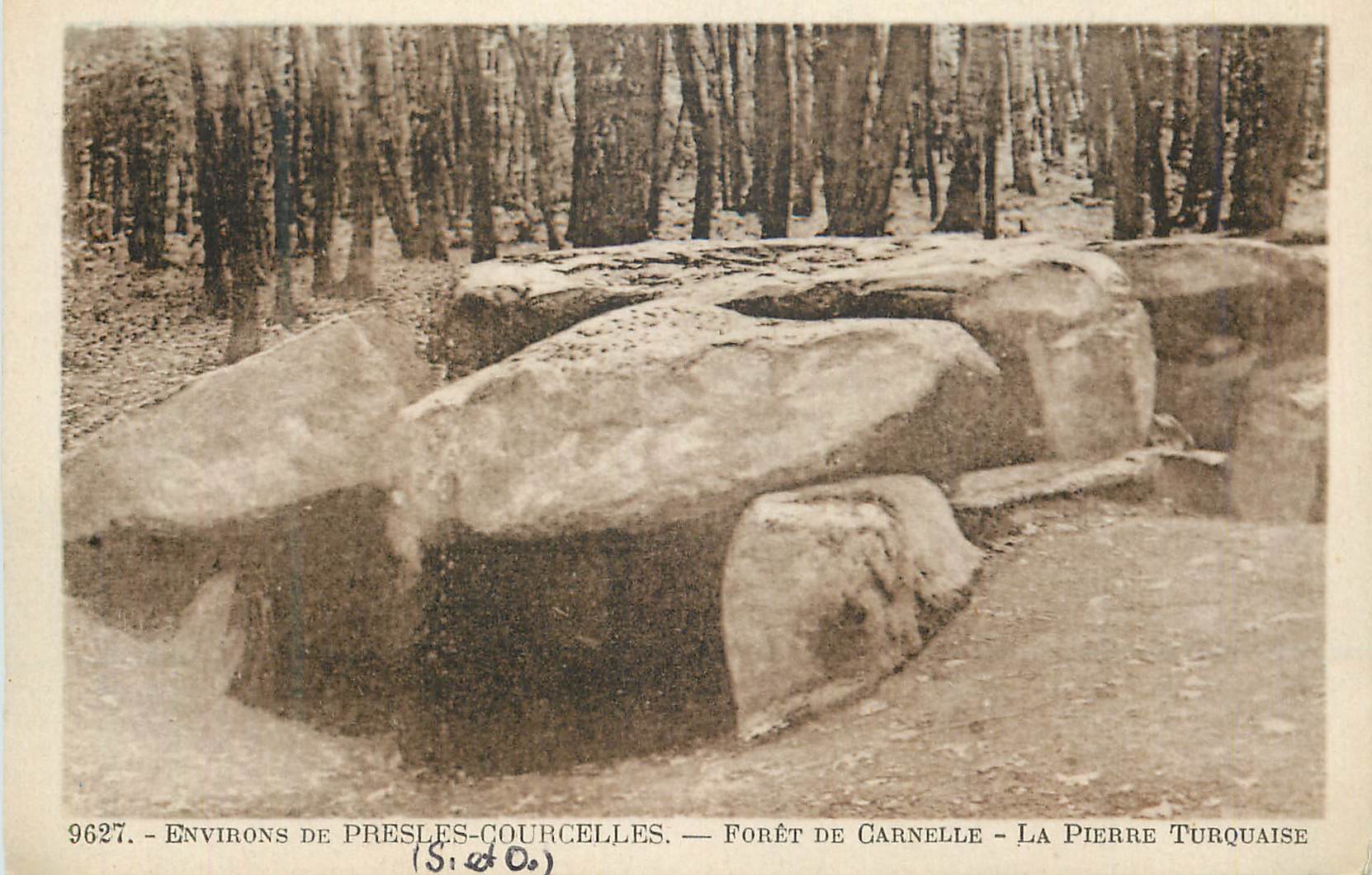 CPA Environs de Presles Courcelles Foret de Carnelle La Pierre Turquaise