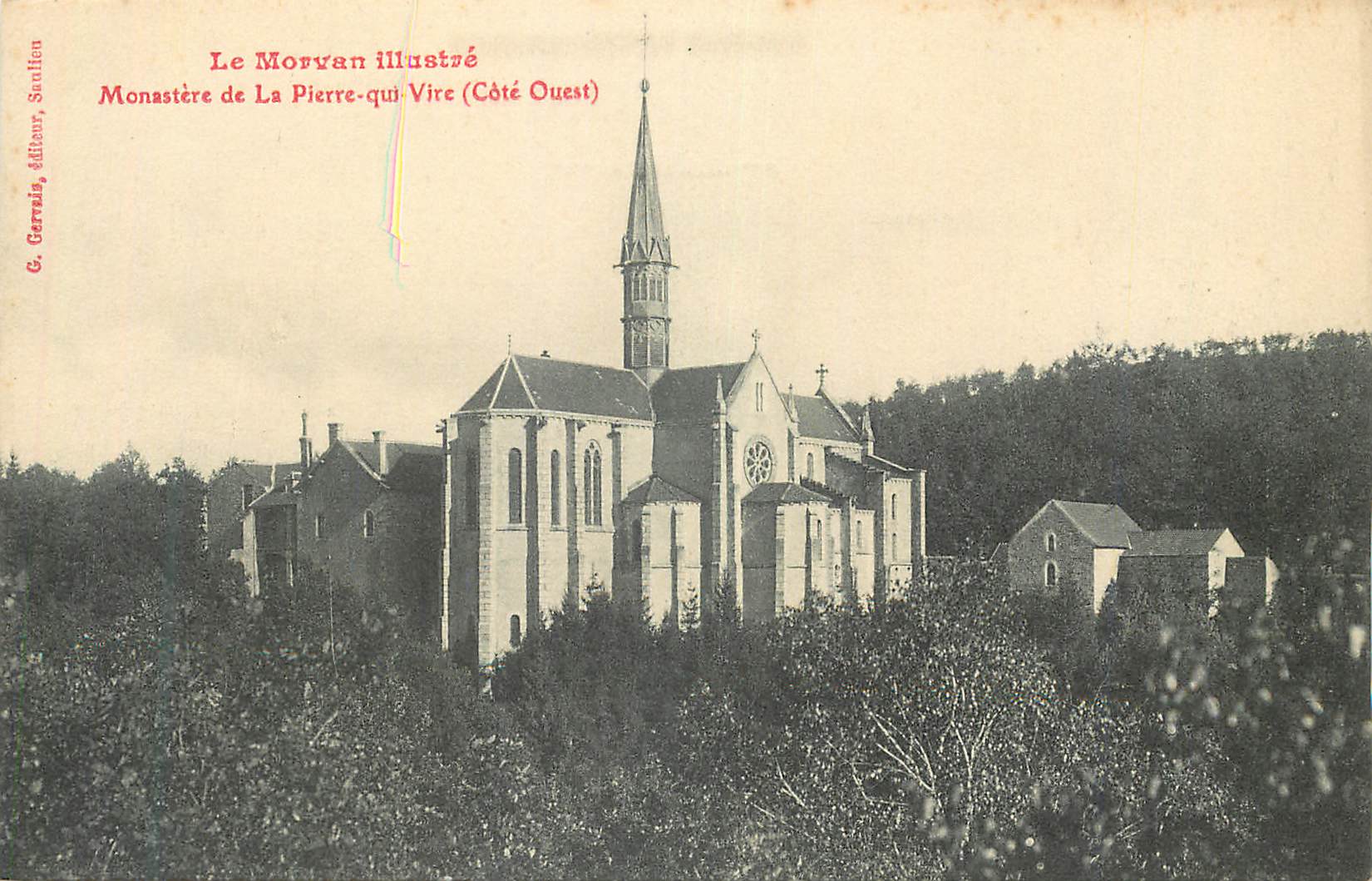 CPA Le Morvan Illustre Monastere de la Pierre qui Vire (Cote Ouest)