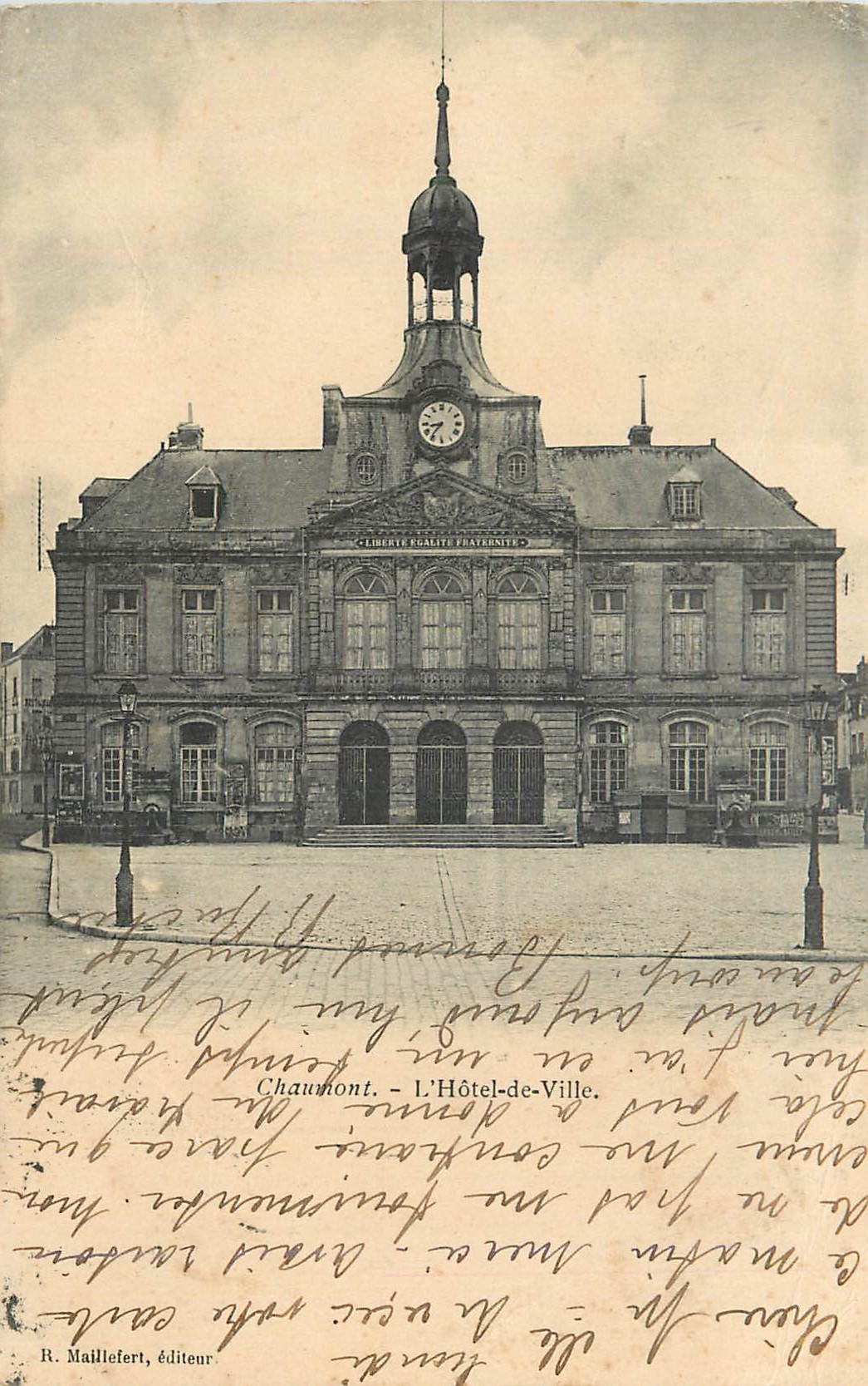 CPA Chaumont l'Hotel de Ville