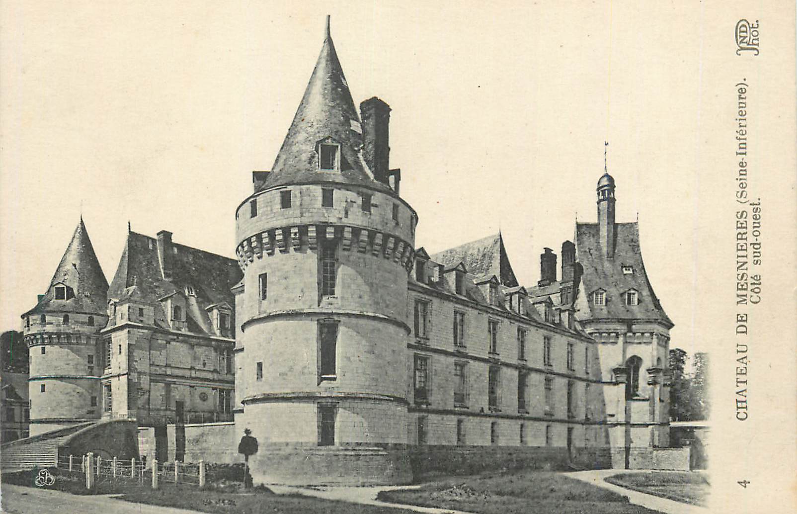 CPA Chateau de Mesnieres (Seine Inferieure) Cote sud ouest