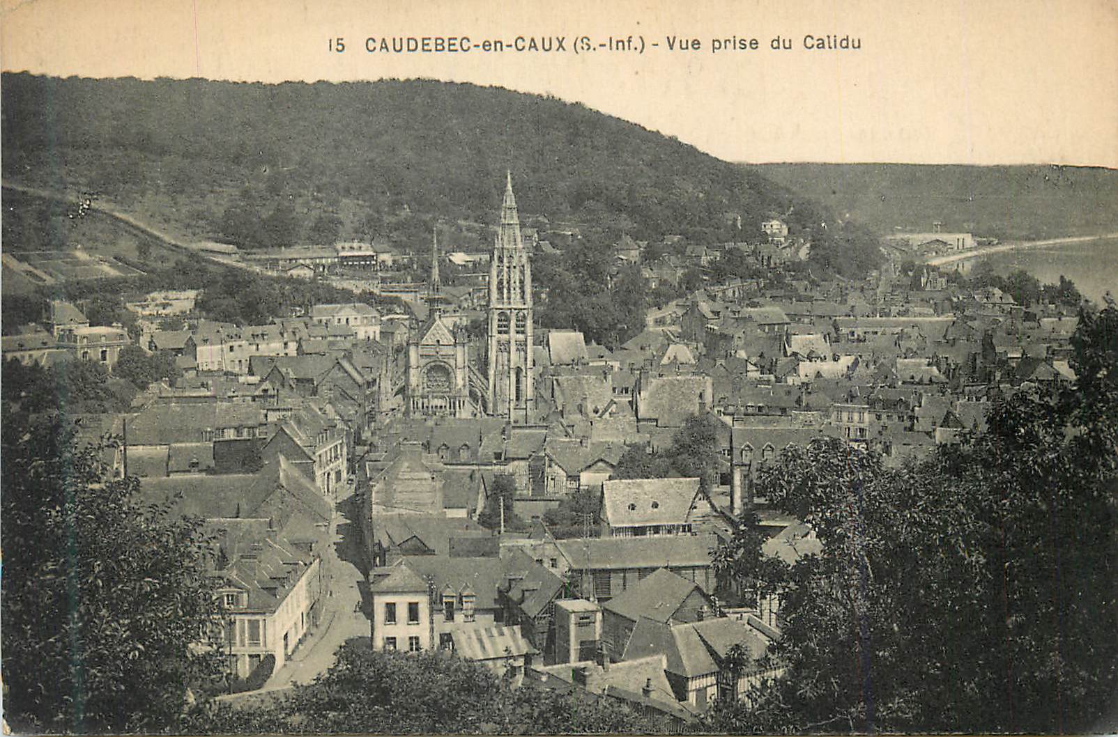 CPA Caudebec en Caux (S Inf) Vue prise du Calidu