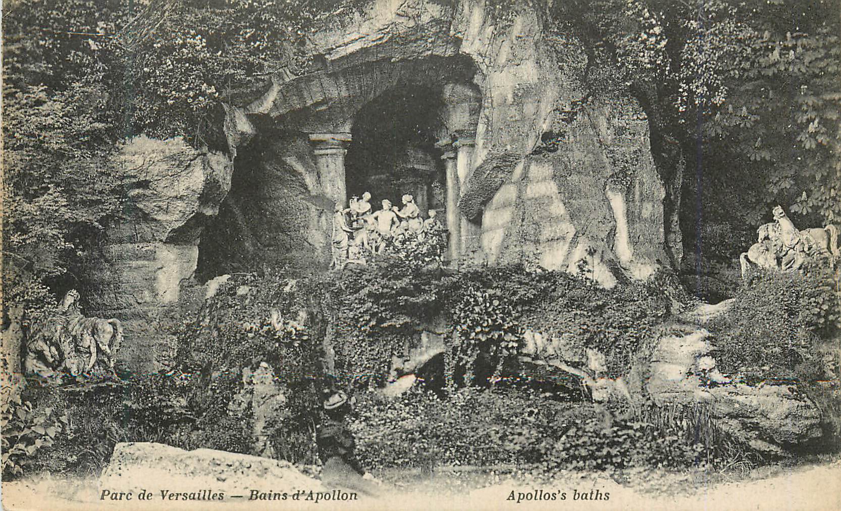 Parc de Versailles — Bains d'Apollon — éditeur et n° de série non lisibles