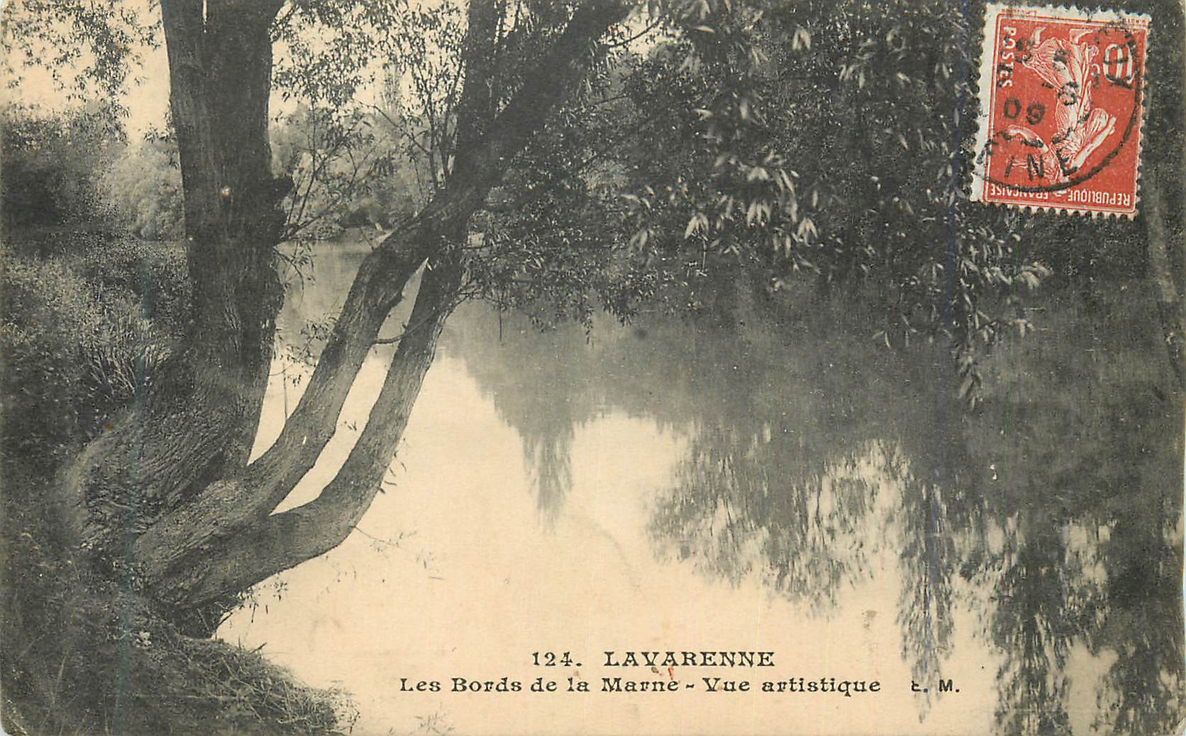 CPA La Varenne Les Bords de la Marne Vue artistique