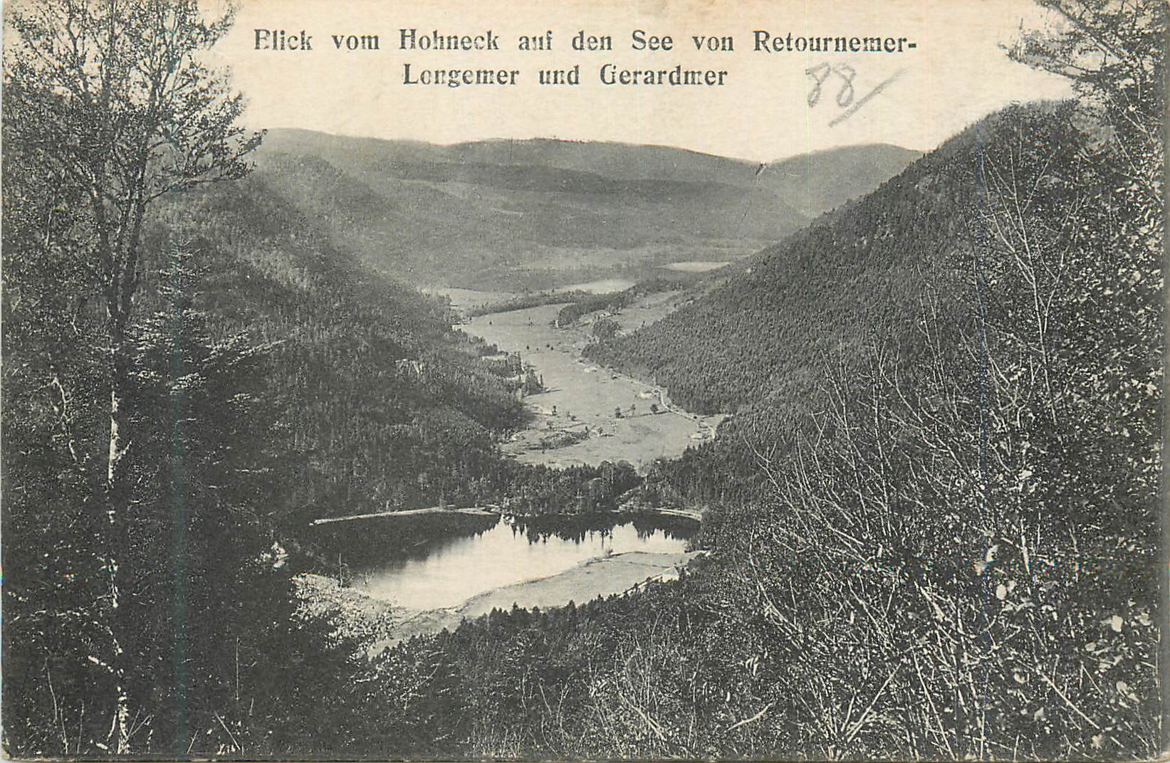 CPA Blick vom Hohneck auf den See von Retournemer Longemer und Gerardmer
