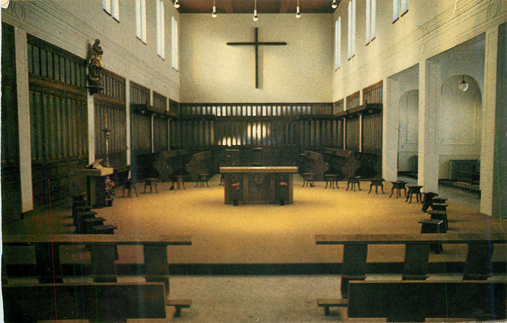 CPM L'interieur de l'eglise Abbaye Cistercienne Mistassini Quebec