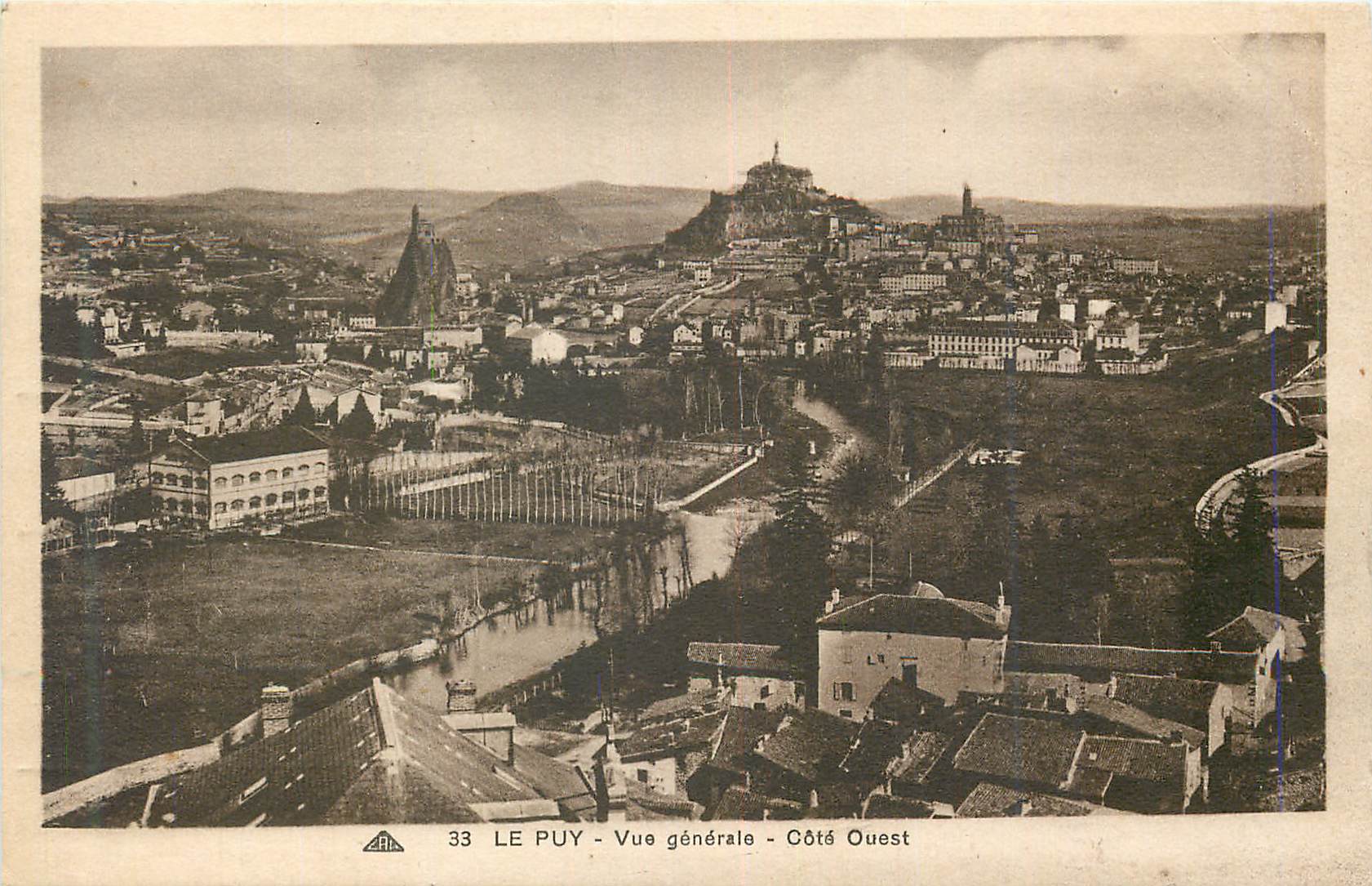 Le Puy - Vue générale - Côté Ouest — éditeur A.P.A. n°33