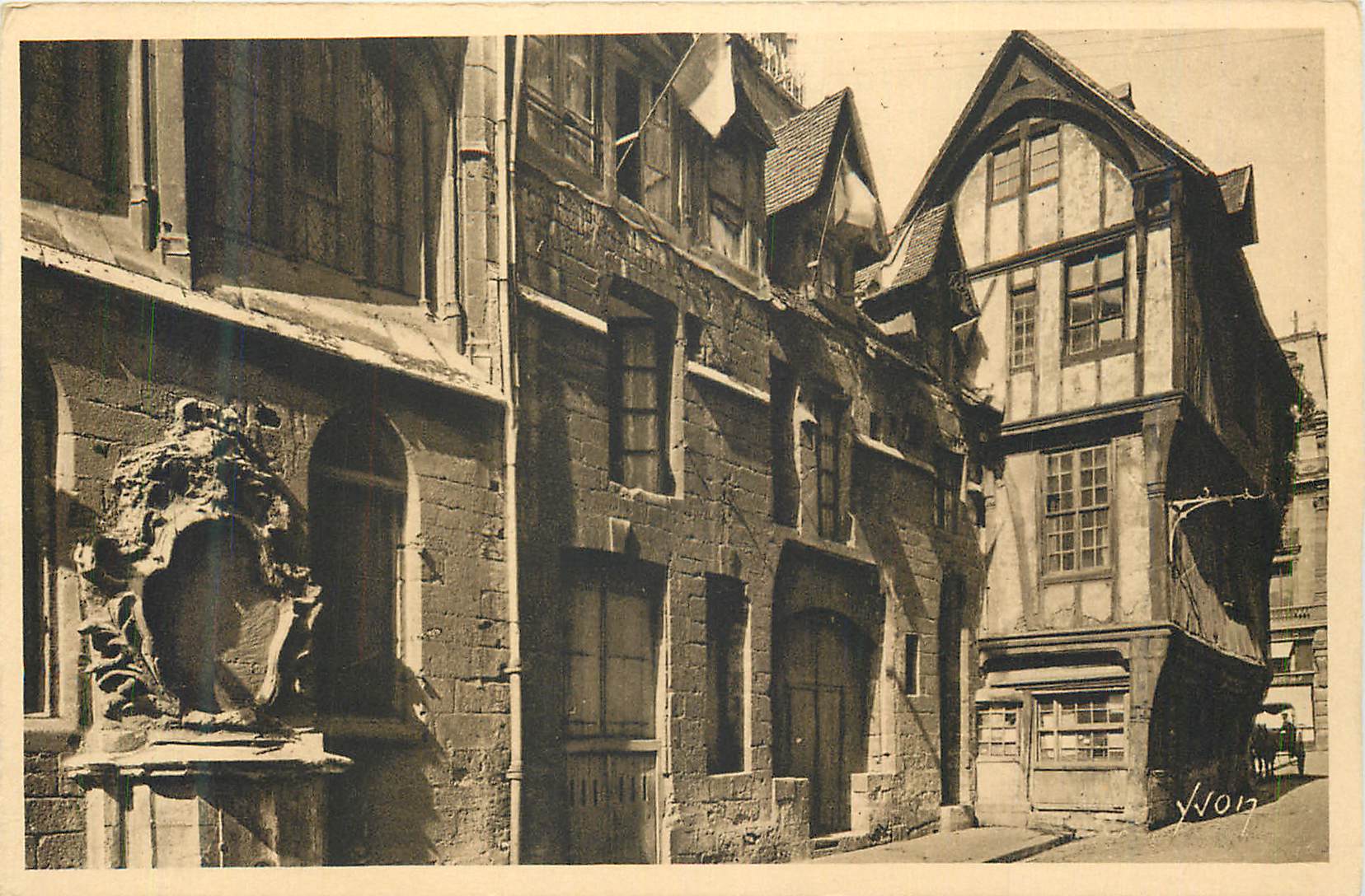 CPA Rouen (Seine Inferieure) Vieielles Maisons dans la Rue Saint Romain