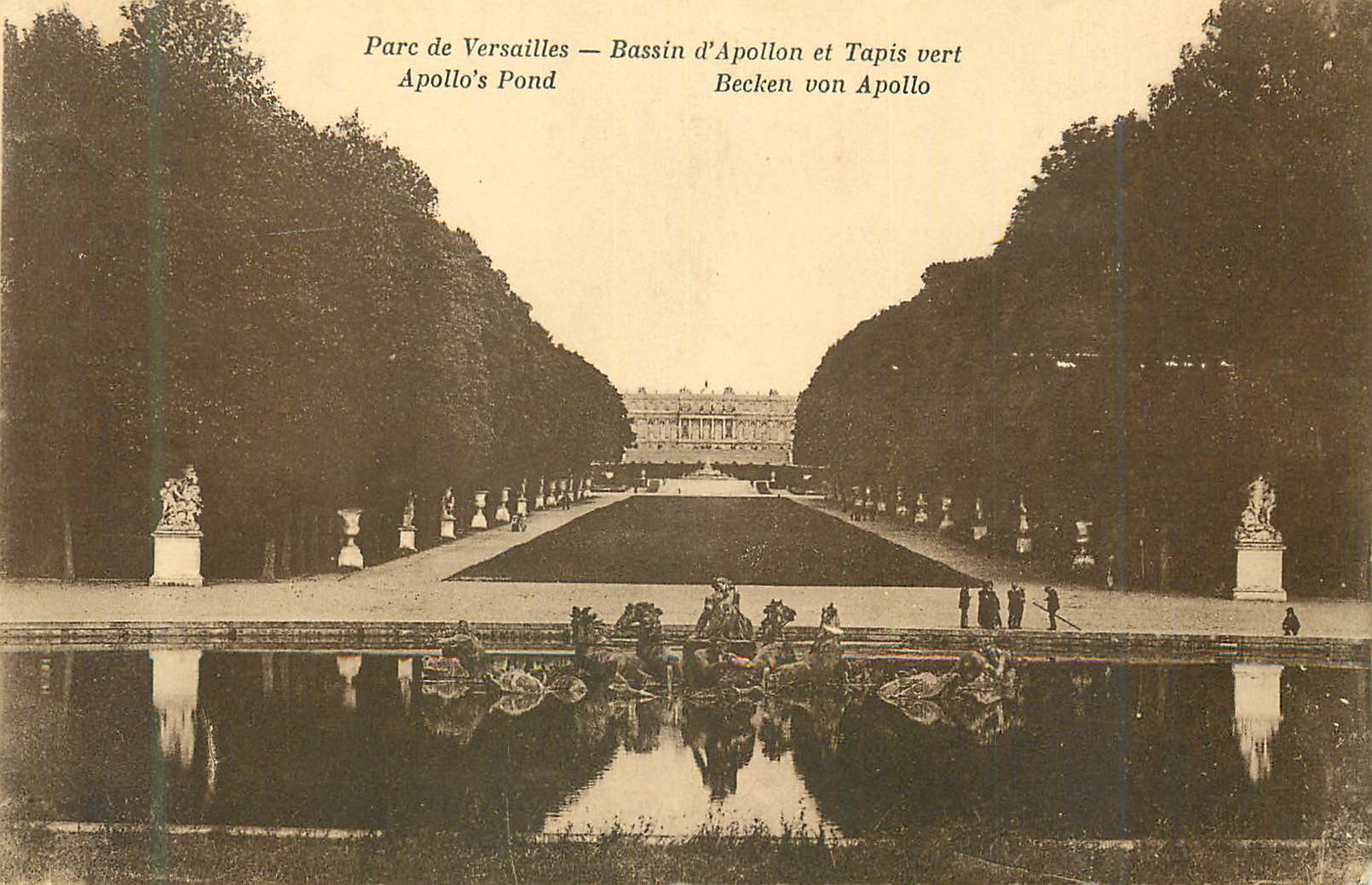 CPA Parc de Versailles Bassin d'Apollon et Tapis vert