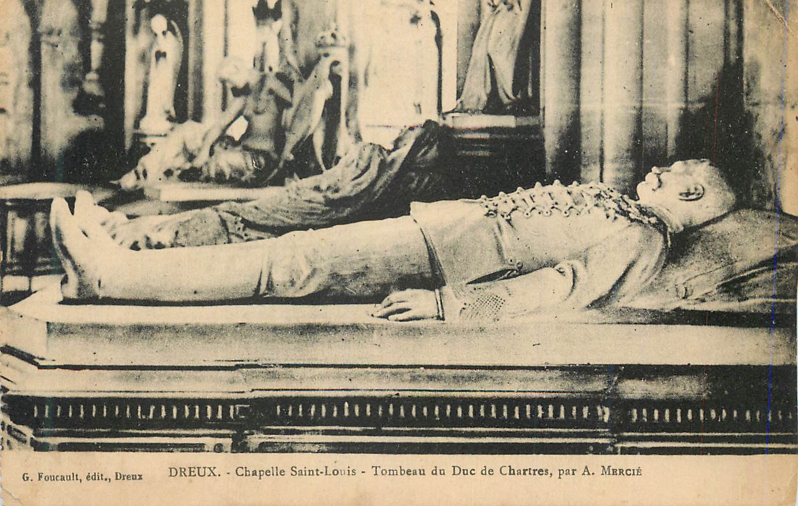 CPA Dreux Chapelle Saint Louis Tombeau du Duc de Chartres par A Mercie