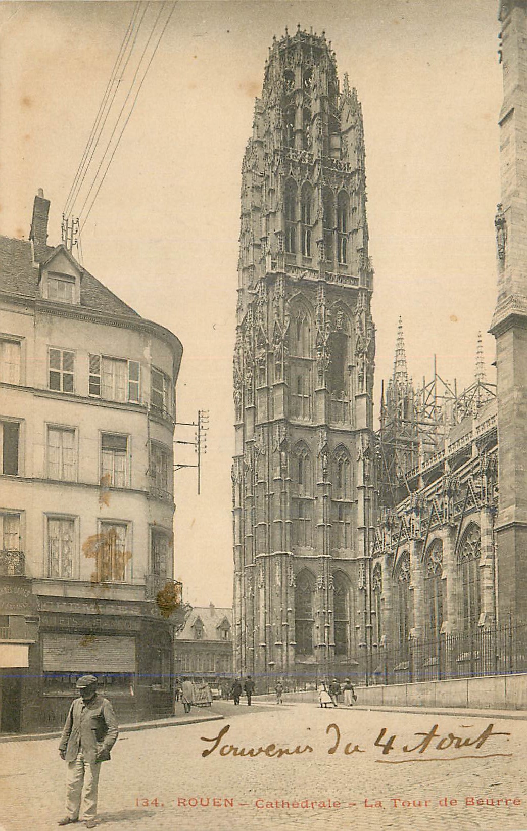 CPA Rouen Cathedrale Le Tour de Beurre