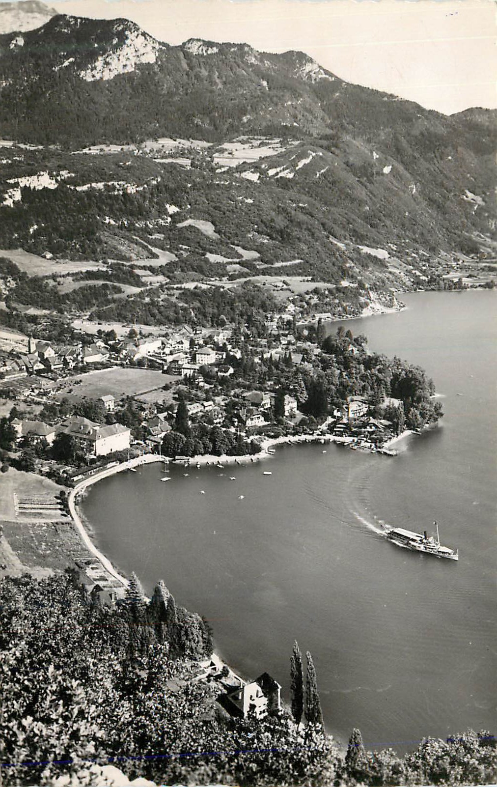 CPM Lac D'Annecy Tallaires vu de la Grotte des Oiseaux
