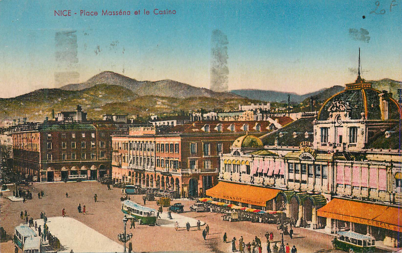 CPA Nice Place Massena et le Casino