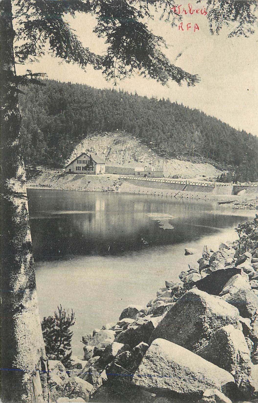 CPA Hotel Weiss Albert Freppel Vogesen Urbeis
