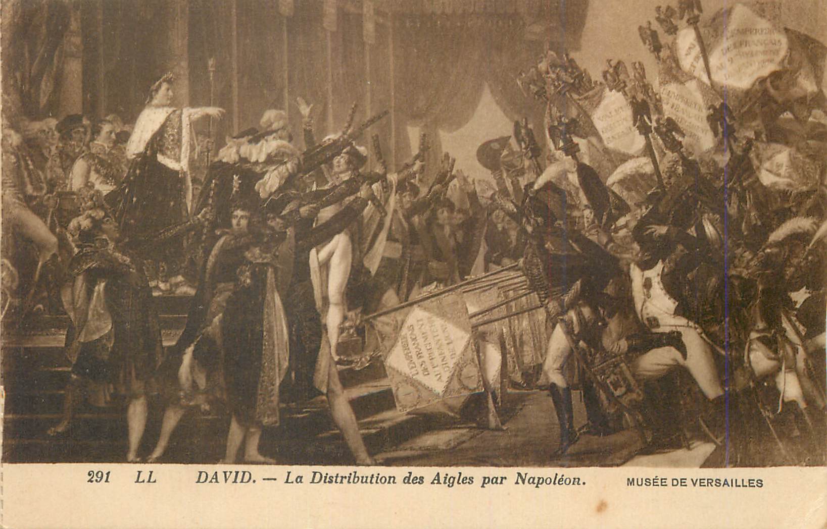 La Distribution des Aigles par Napoléon — David — Musée de Versailles