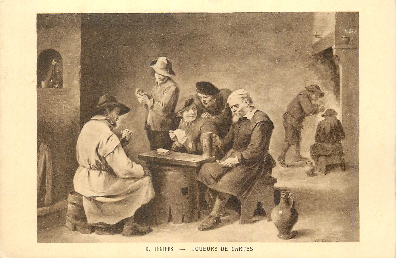 CPA Teniers Joueurs de Cartes