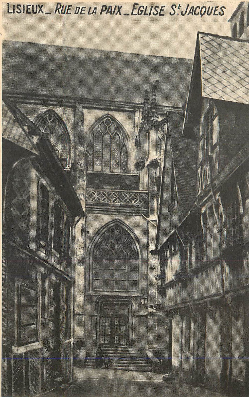 Lisieux — Rue de la Paix — Église Saint-Jacques