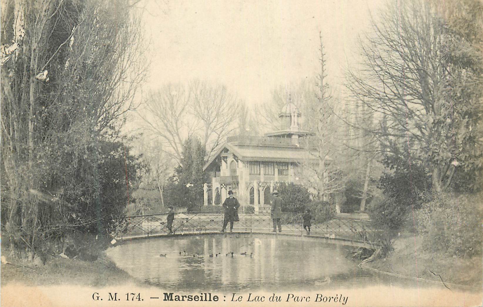 CPA Marseille Le Lac du Parc Borely