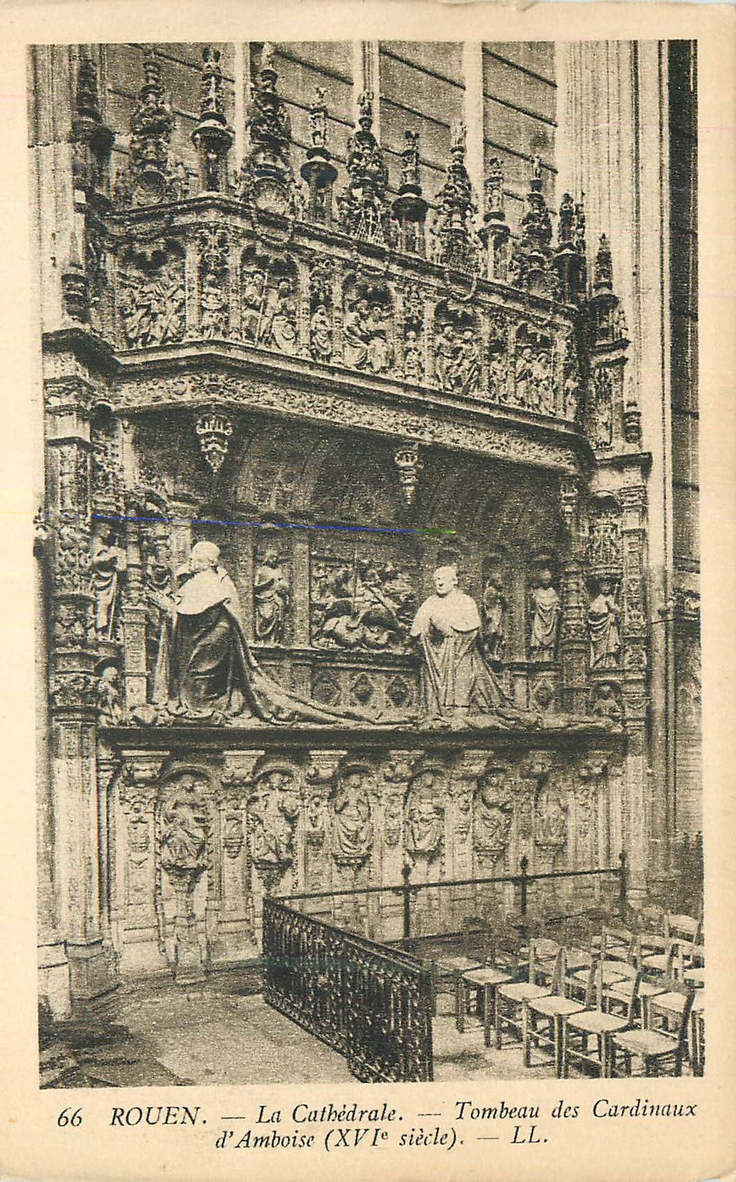 CPA Rouen La Cathedrale Tombeau des Cardinaux d'Amboise (XVIe siecle)