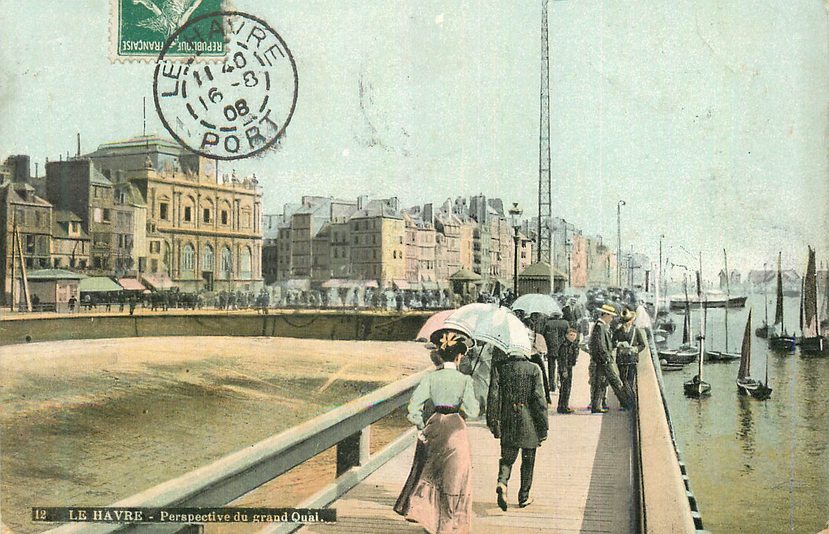 CPA Le Havre Perspective du grand Quai