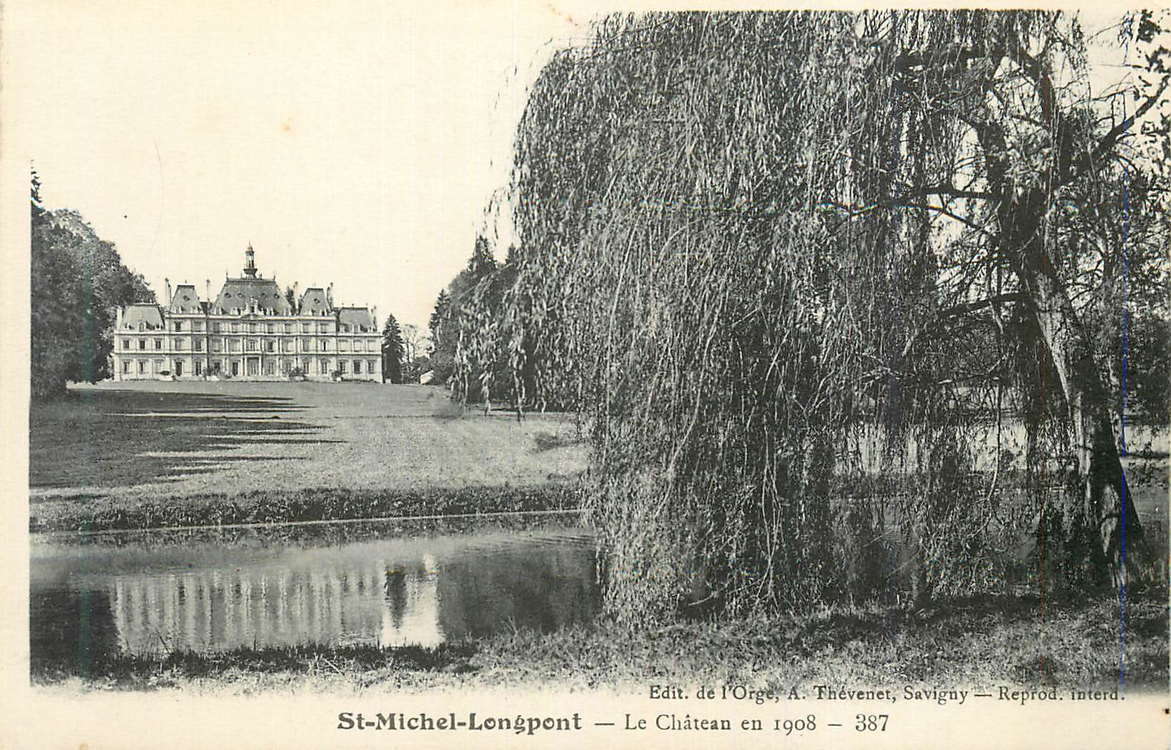 CPA St Michel Longpont Le Chateau en 1908