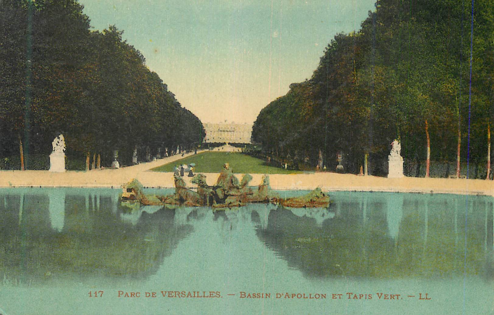 CPA Parc de Versailles Bassin d'Apollon et Tapis vert