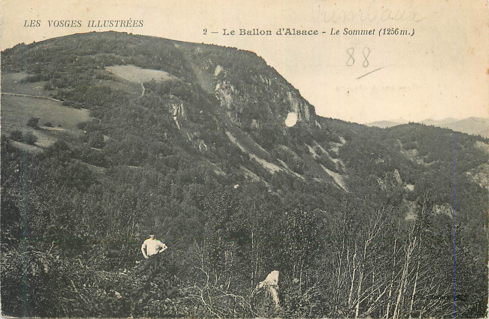 CPA Les Vosges Illustrees Le Ballon d'Alsace Le Sommet