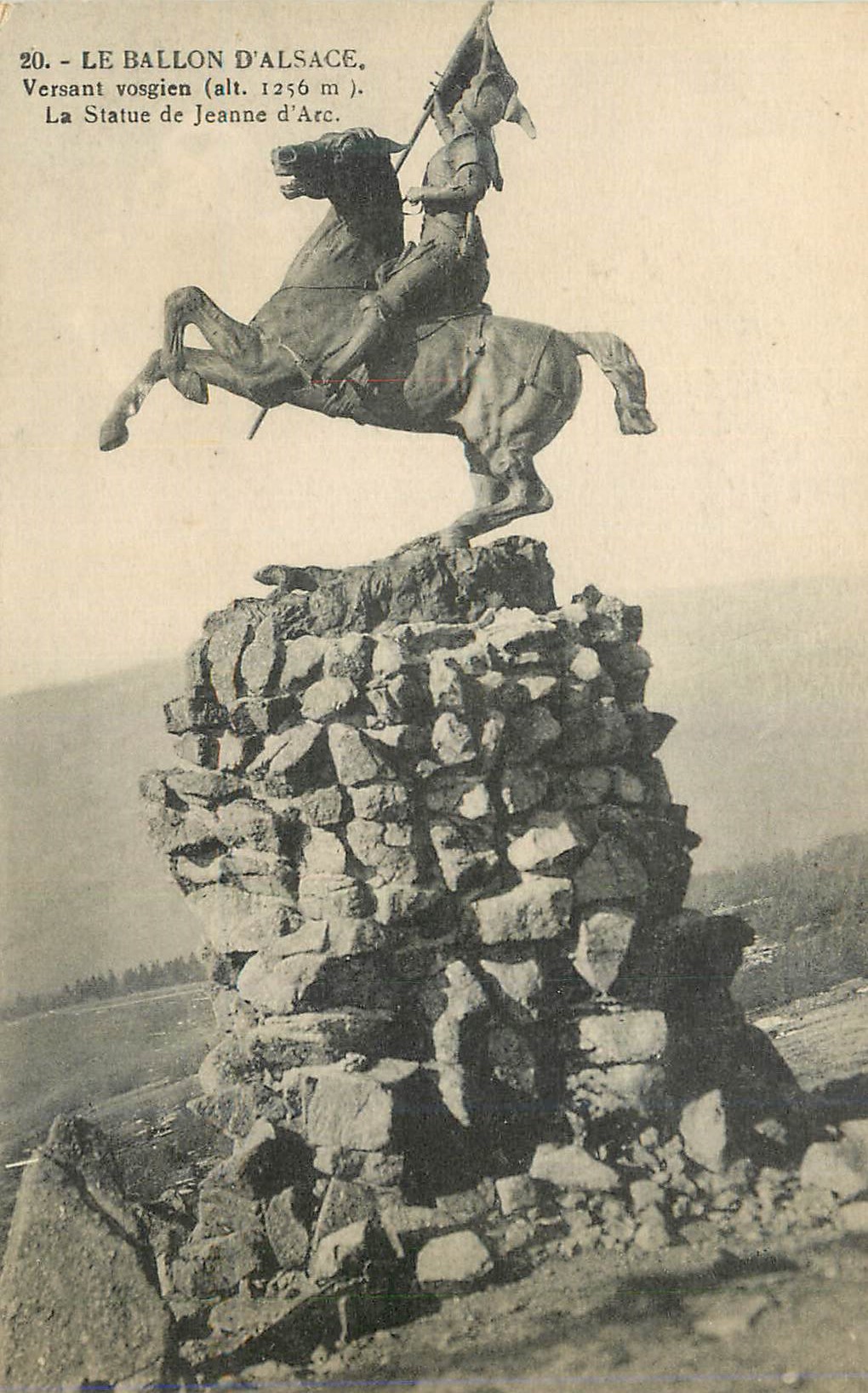 CPA Le Ballon d'Alsace Versant vosgien La Statue de Jeanne d'Arc