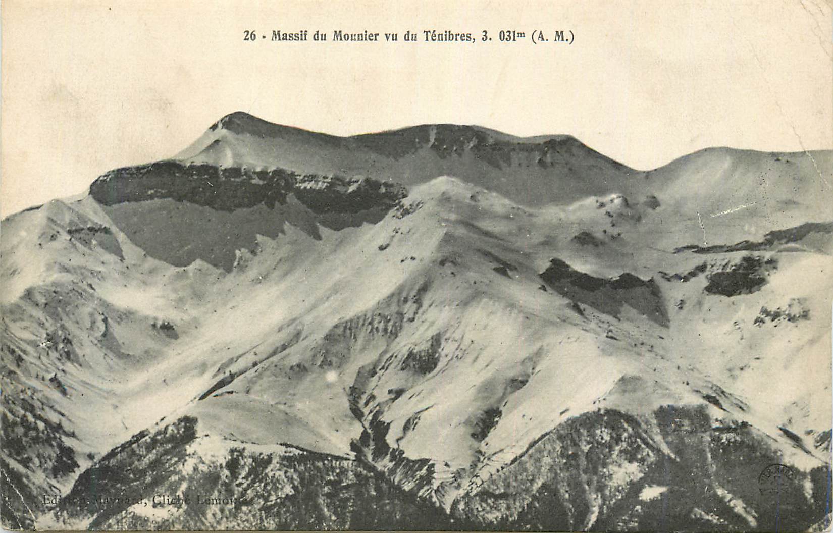 CPA Massif du Mounier vu du Tenibres