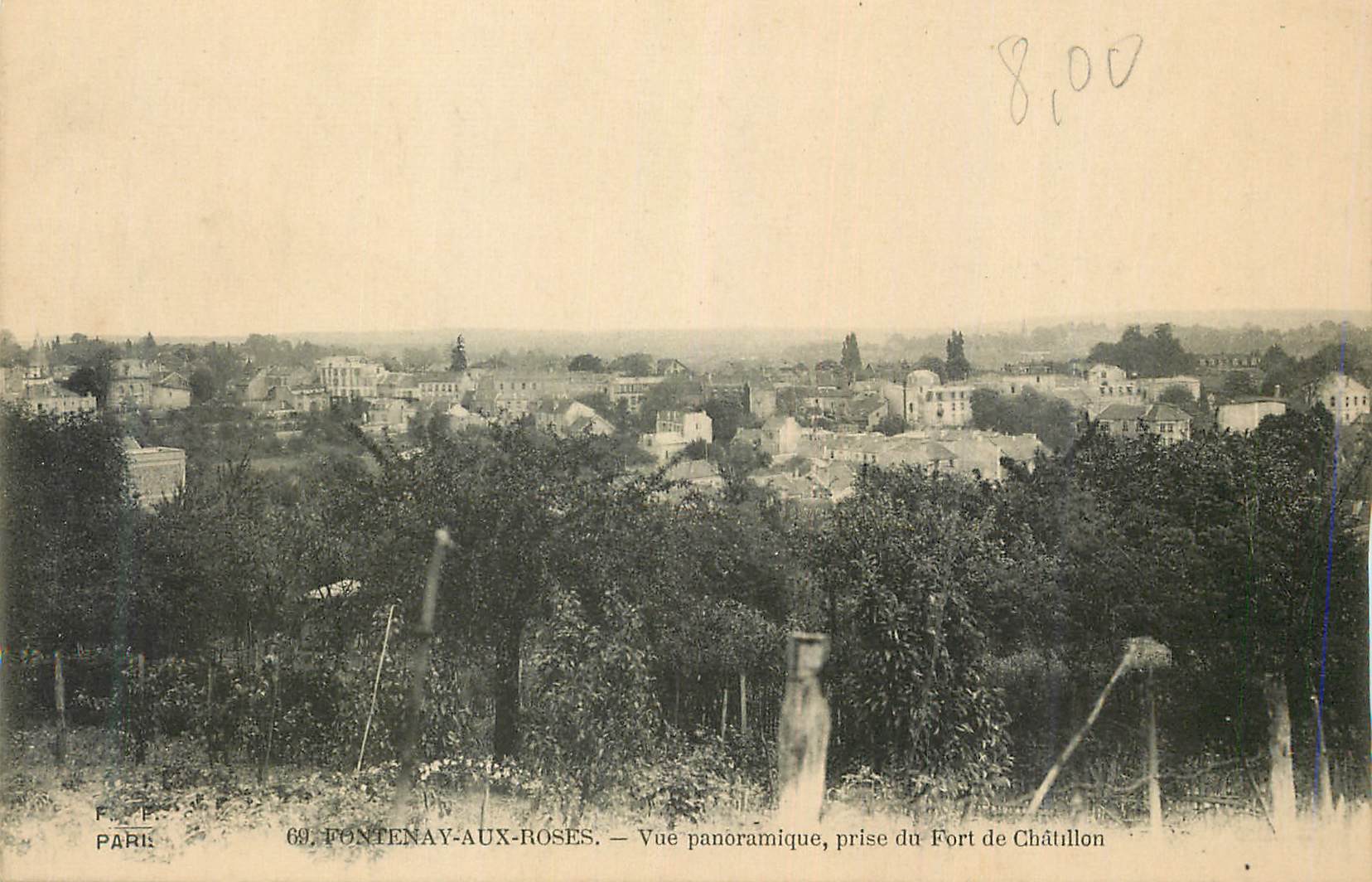 CPA Fontenay Aux Roses Vue panoramique prise du Fort de Chatillon