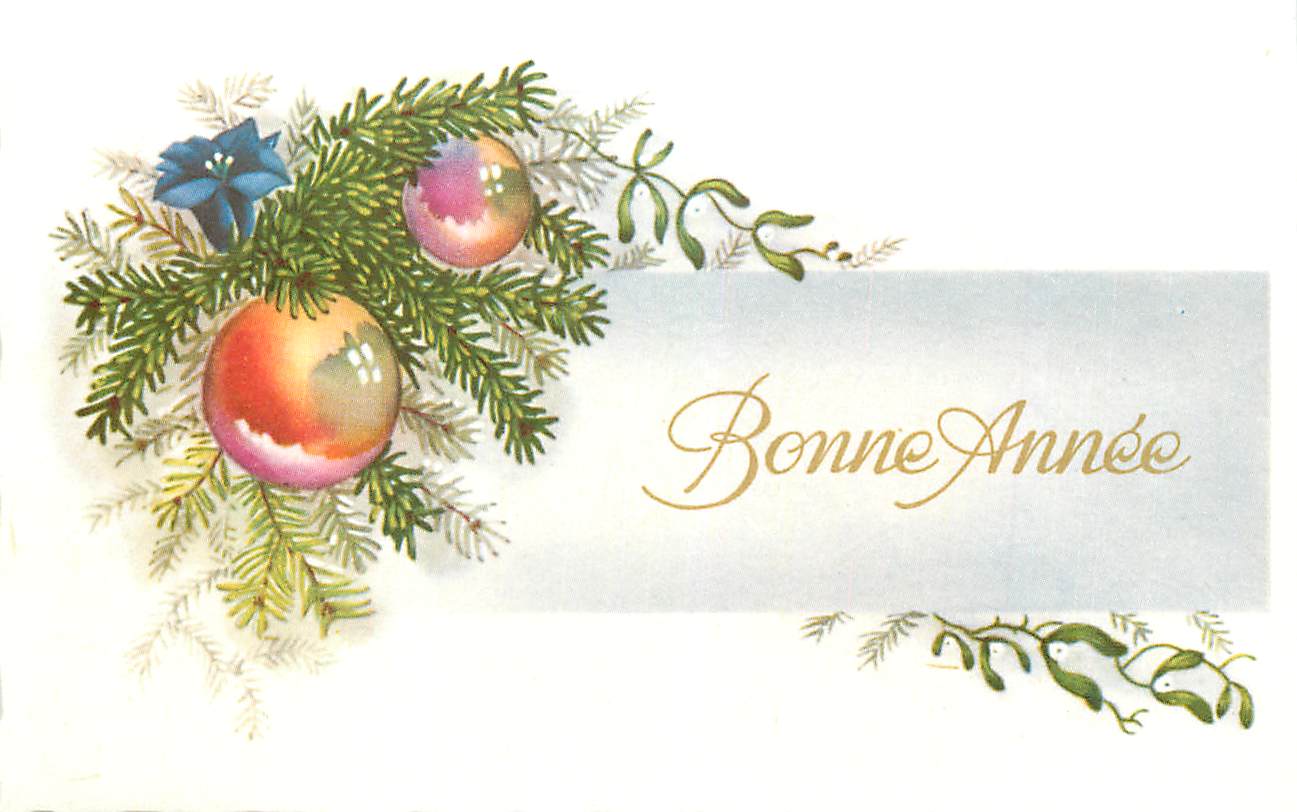 CPA Bonne annee