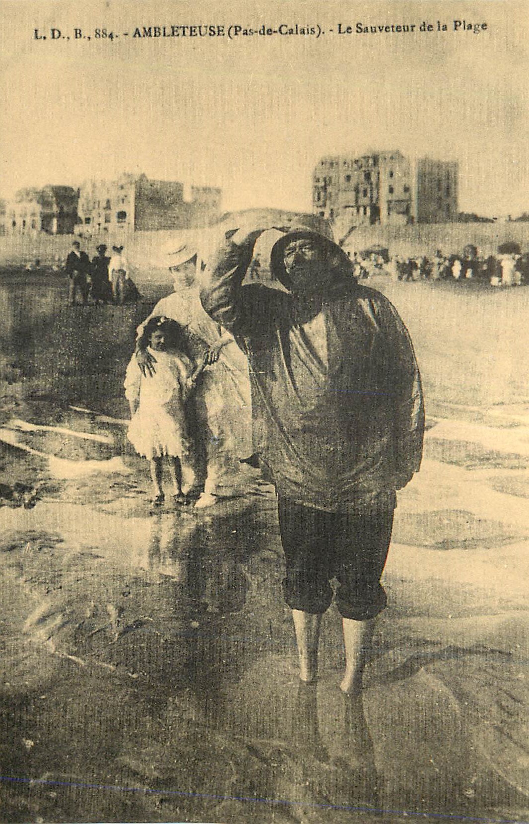REPRO Ambleteurse (Pas de Calais) Le Sauveteur de la Plage