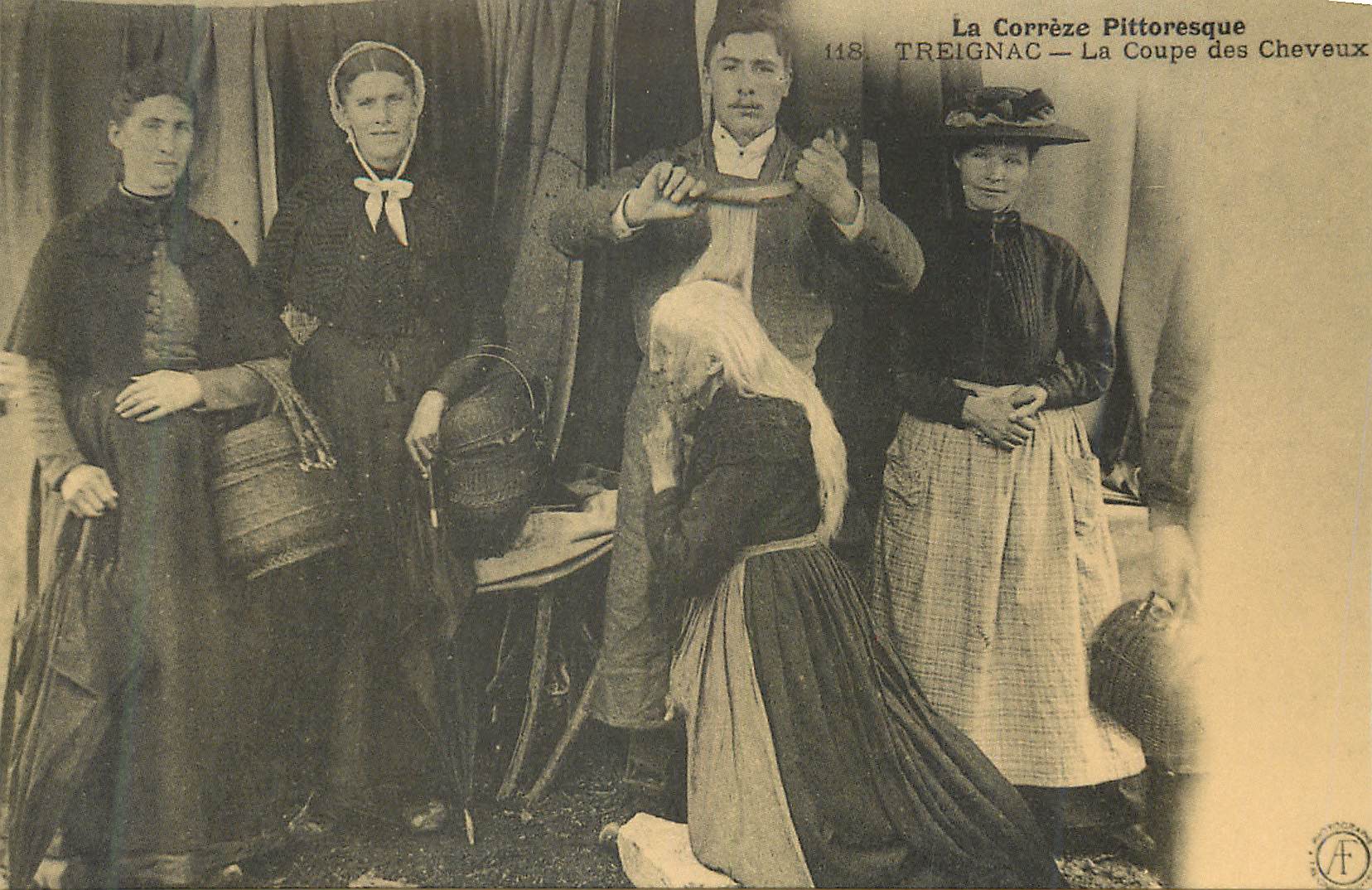 TREIGNAC — Czesanie włosów — Pittoreska Corrèze, nr 148