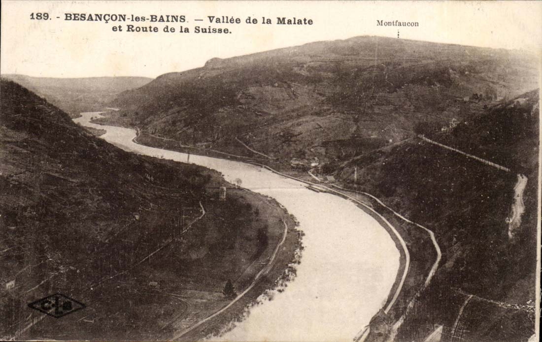 Besançon-les-Bains — Vallée de la Malate et Route de la Suisse — Montfaucon — n°189