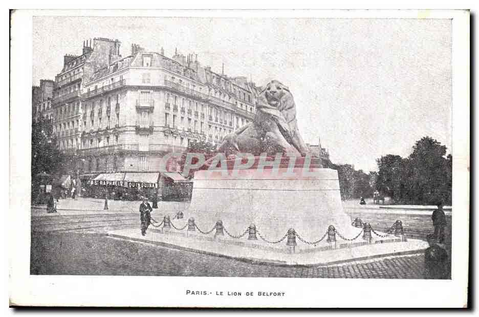 Paris CPA Le lion de Belfort
