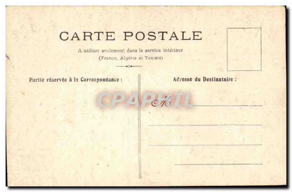 Paris CPA Le lion de Belfort — Rückseite