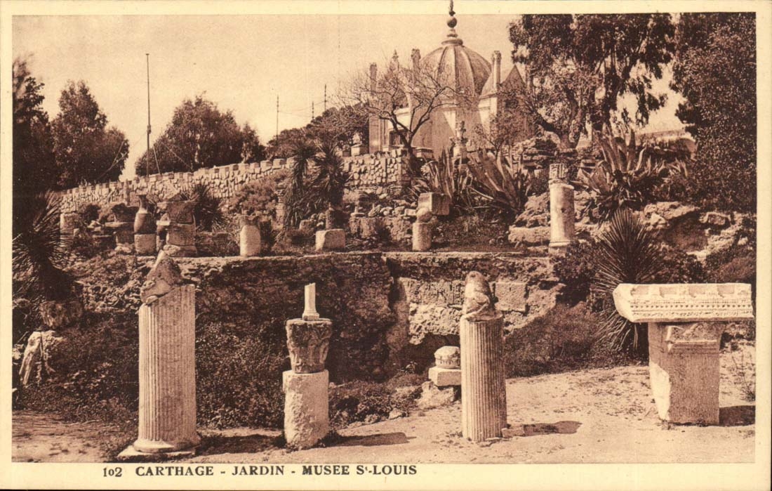 Tunisie Carthage CPA Jardin Musee St Louis