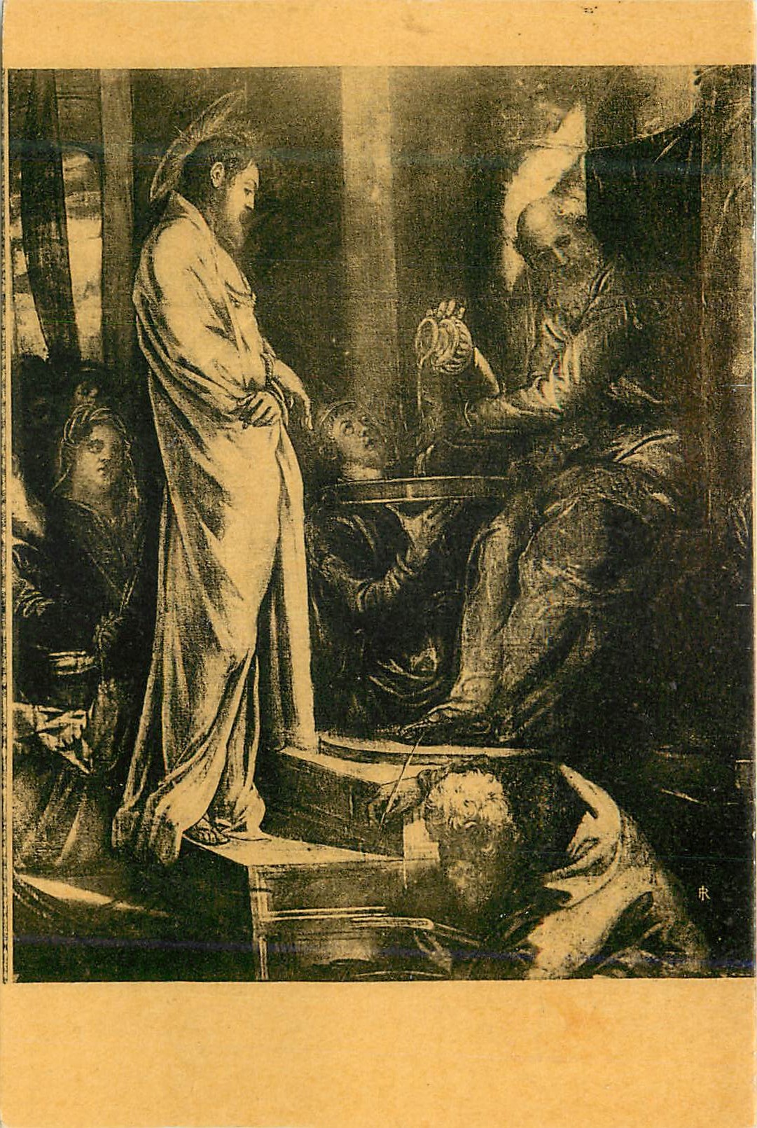 CPM Tintoret (Jacopo Robusti dit il Tintoretto ou le) Jesus devant Pilate