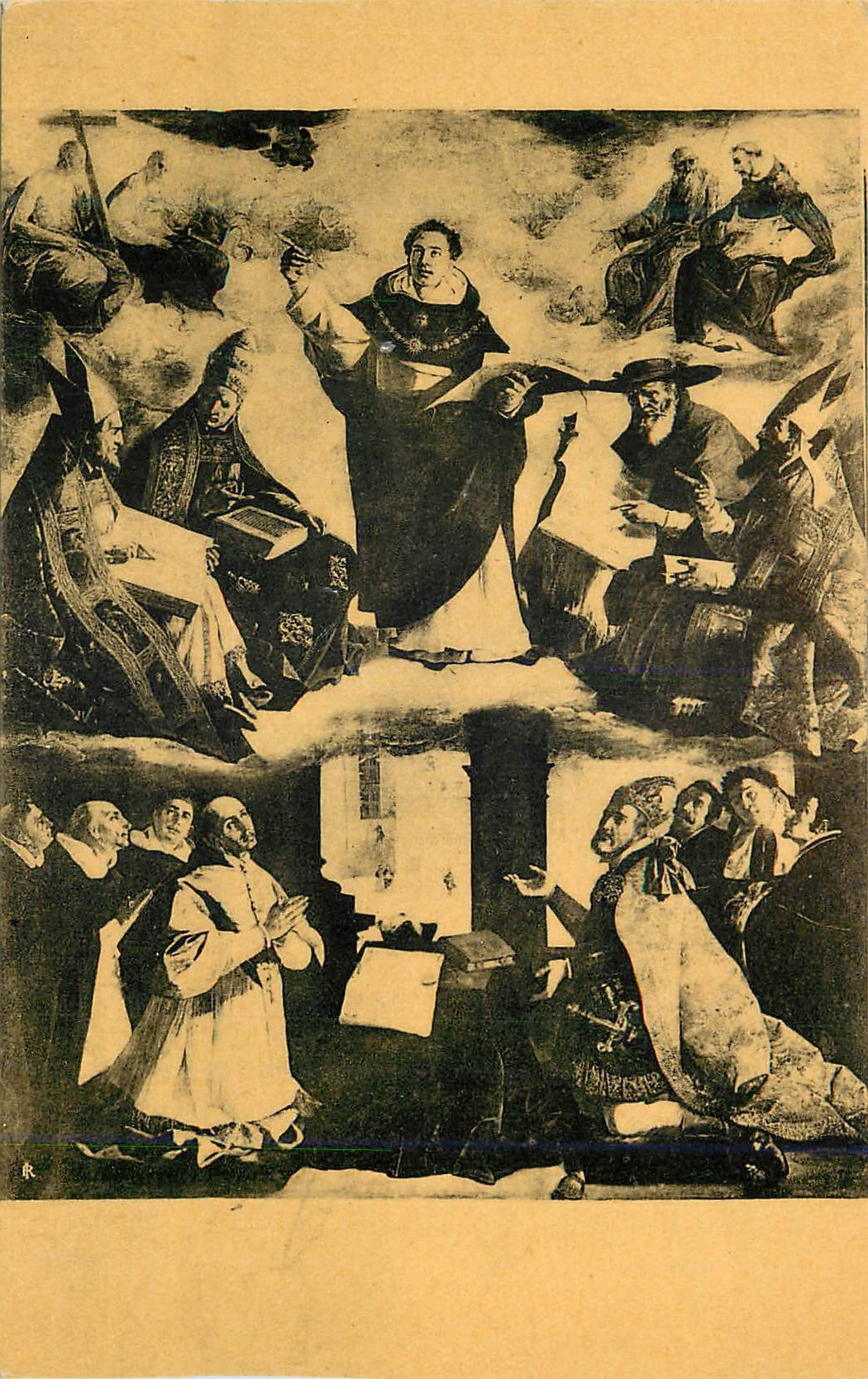 CPM Seville Musee Provincial Zurbaran (Francisco de) L'Apotheose de Saint Thomas d'Aquin